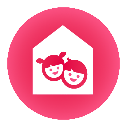 rosa Icon für den Bereich Kitas