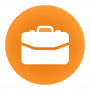 orangenes Icon für den Bereich  Berufsvorbereitung